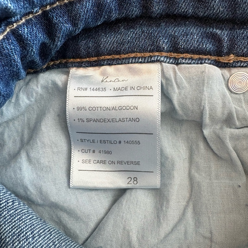 Vince Mid Wash Blue Denim Bermuda Shorts - Picture 5 of 5